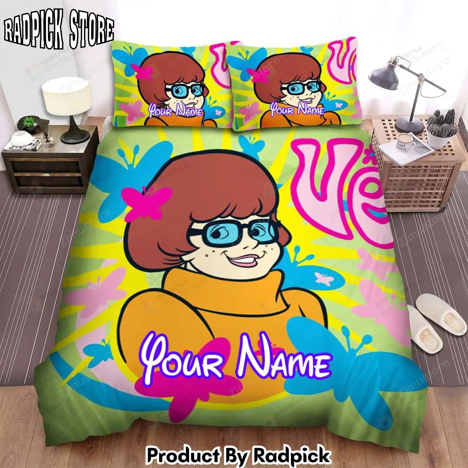 Radpick the scoobydoo show velma dinkley bed sheets spread duvet cover personalized name bedding sets rp327966